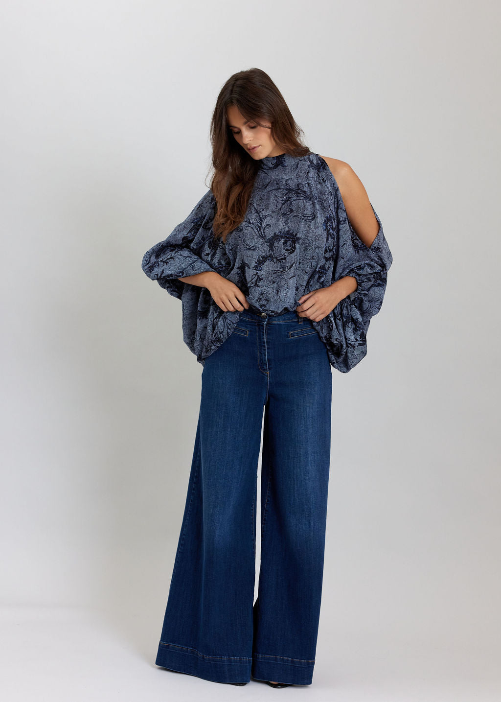 Denim Print Tunic Stef