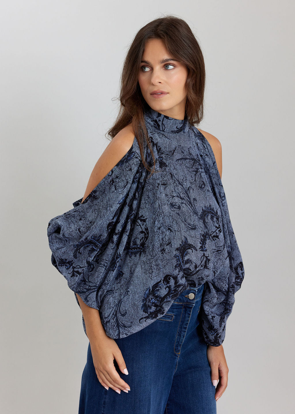Denim Print Tunic Stef