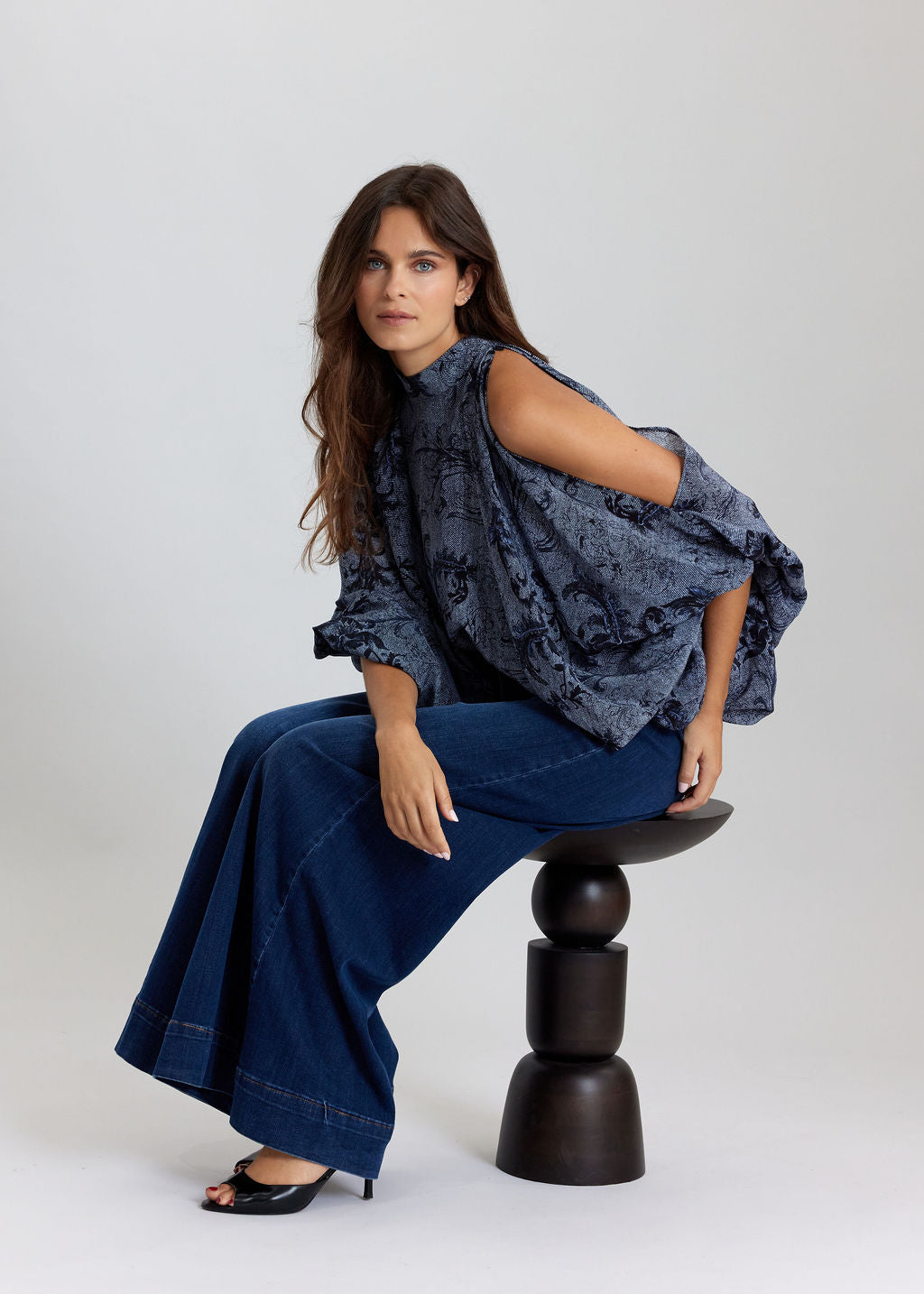 Denim Print Tunic Stef