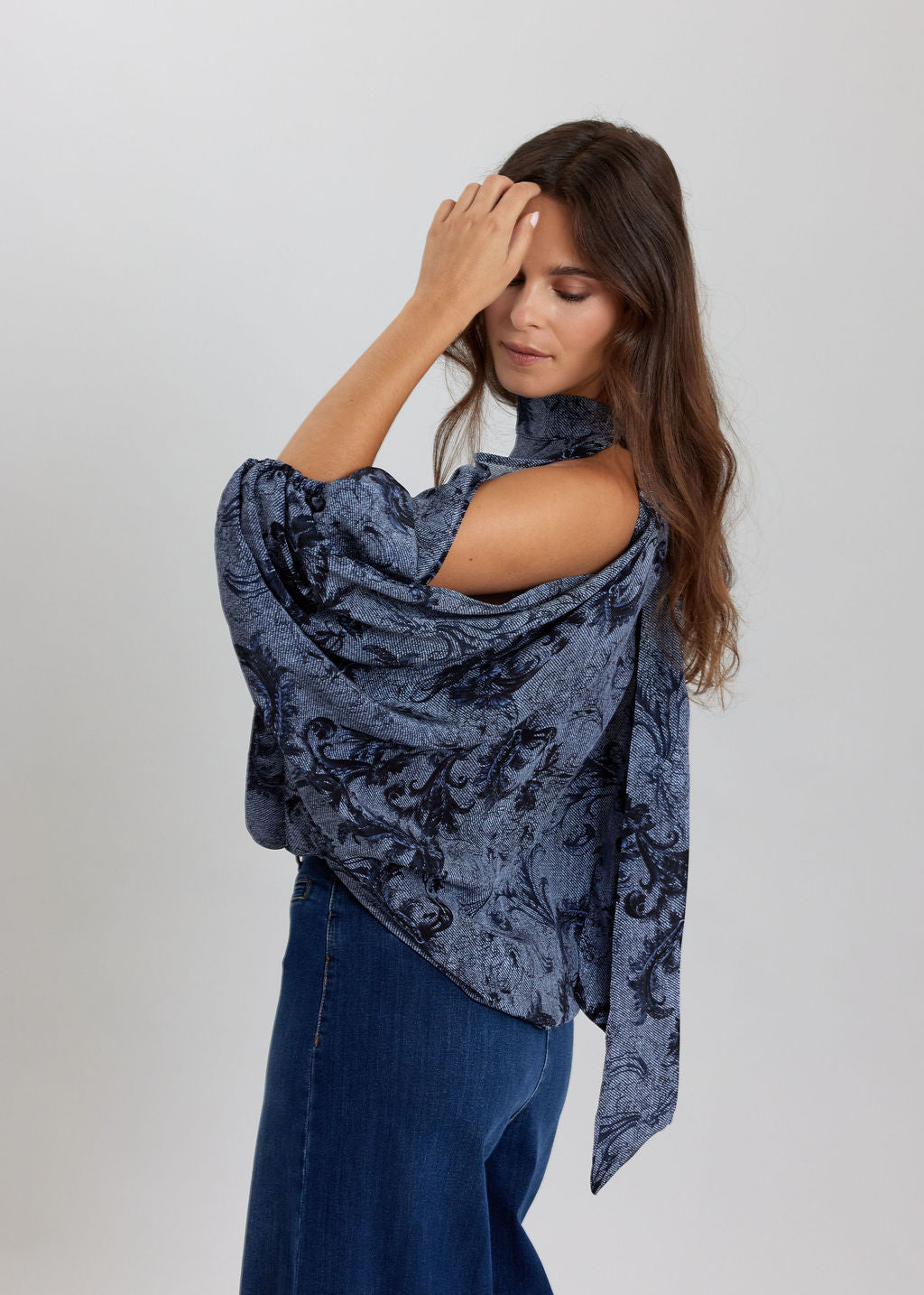 Denim Print Tunic Stef