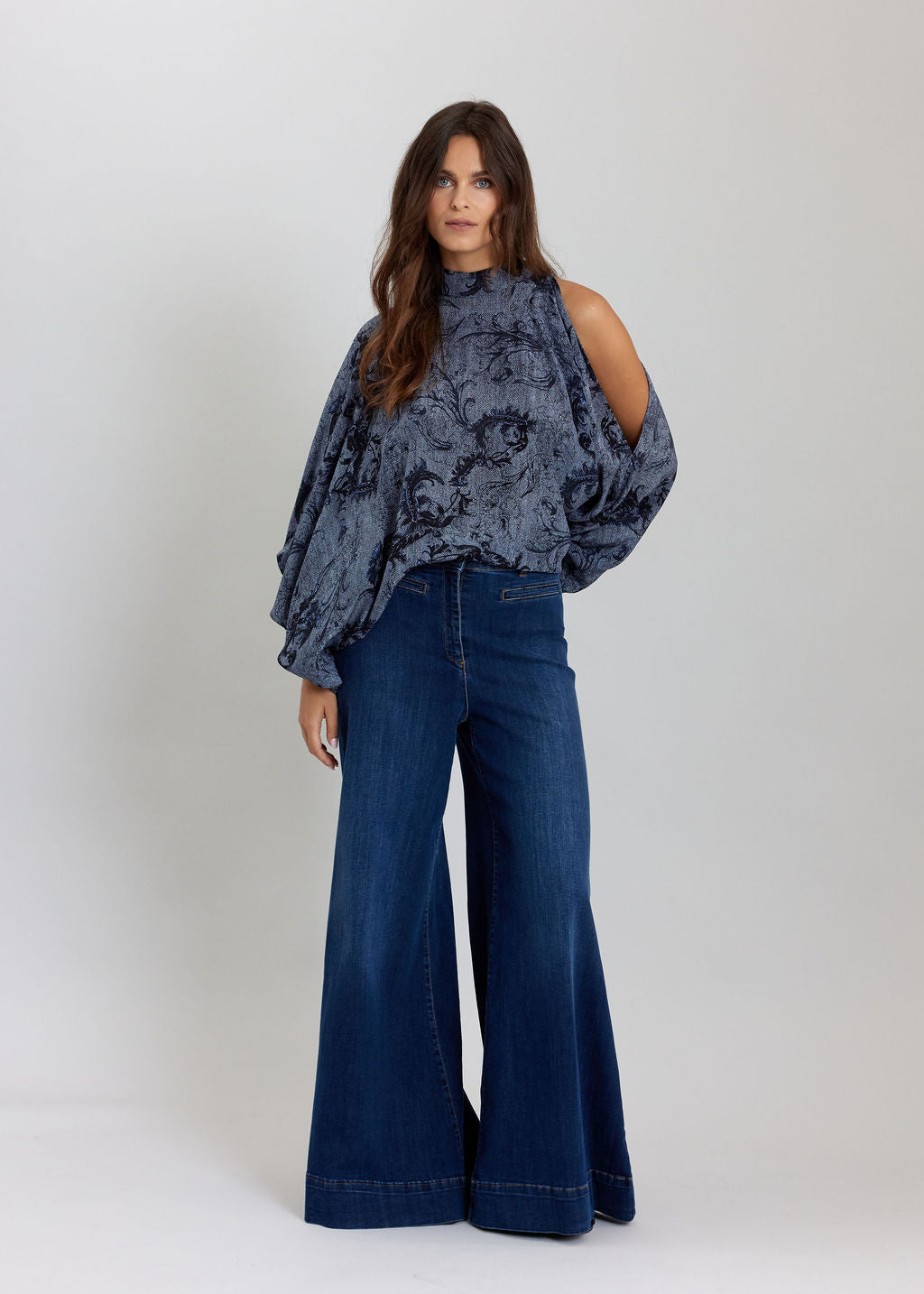 Denim Print Tunic Stef