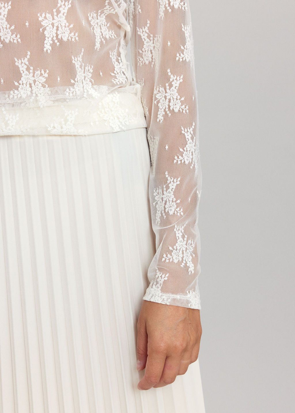 LE TOP EN DENTELLE ELY ECRU