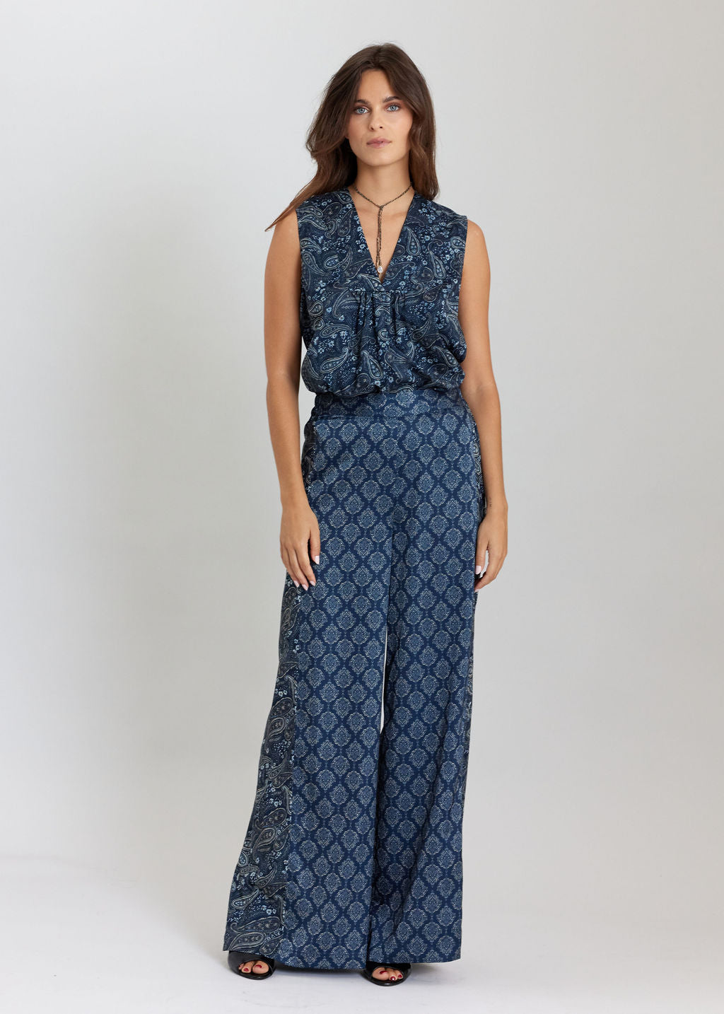 PANTALON BI-IMPRIMÉ LOVER BLUE