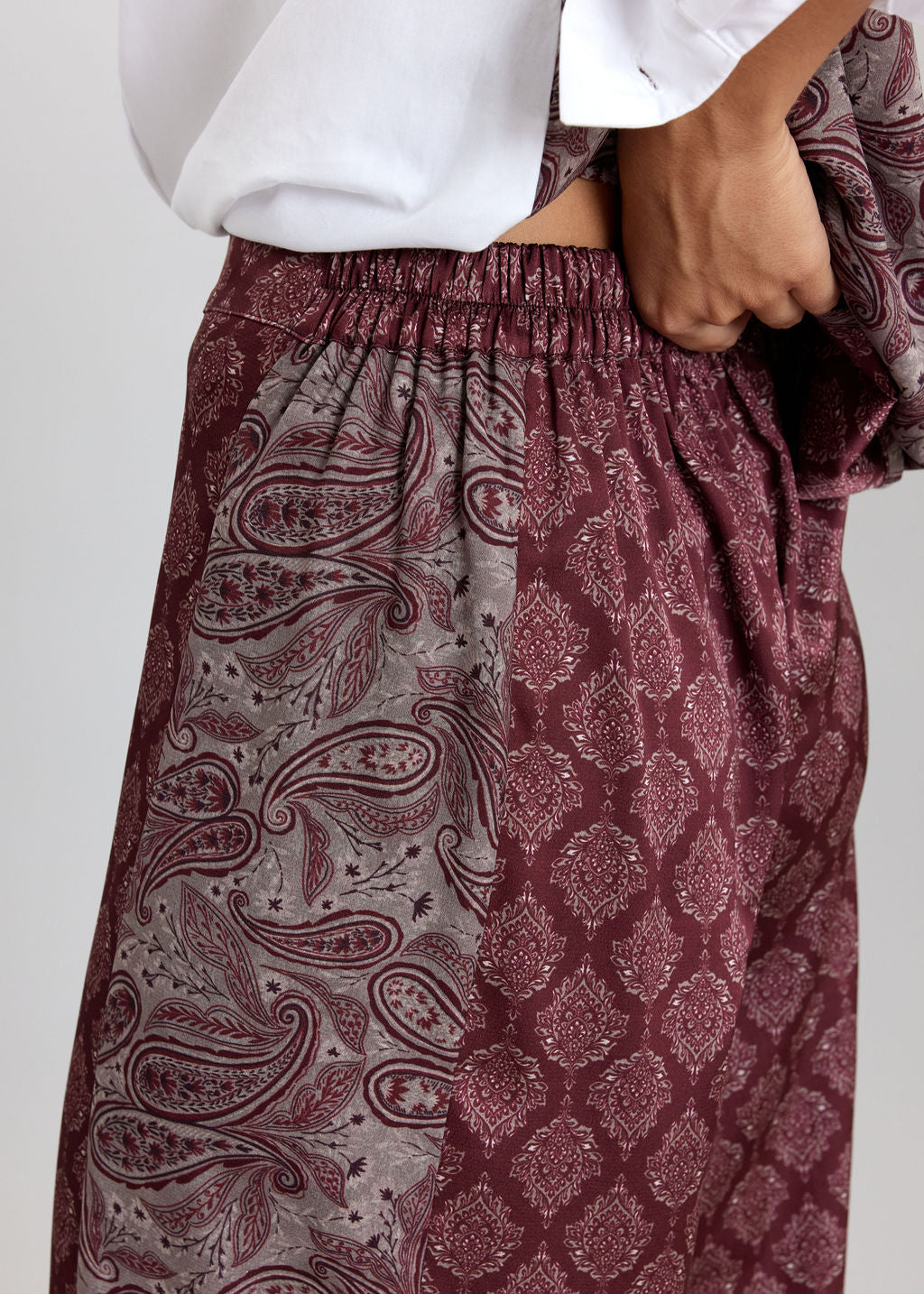 PANTALON BI-IMPRIMÉ LOVER CERISE