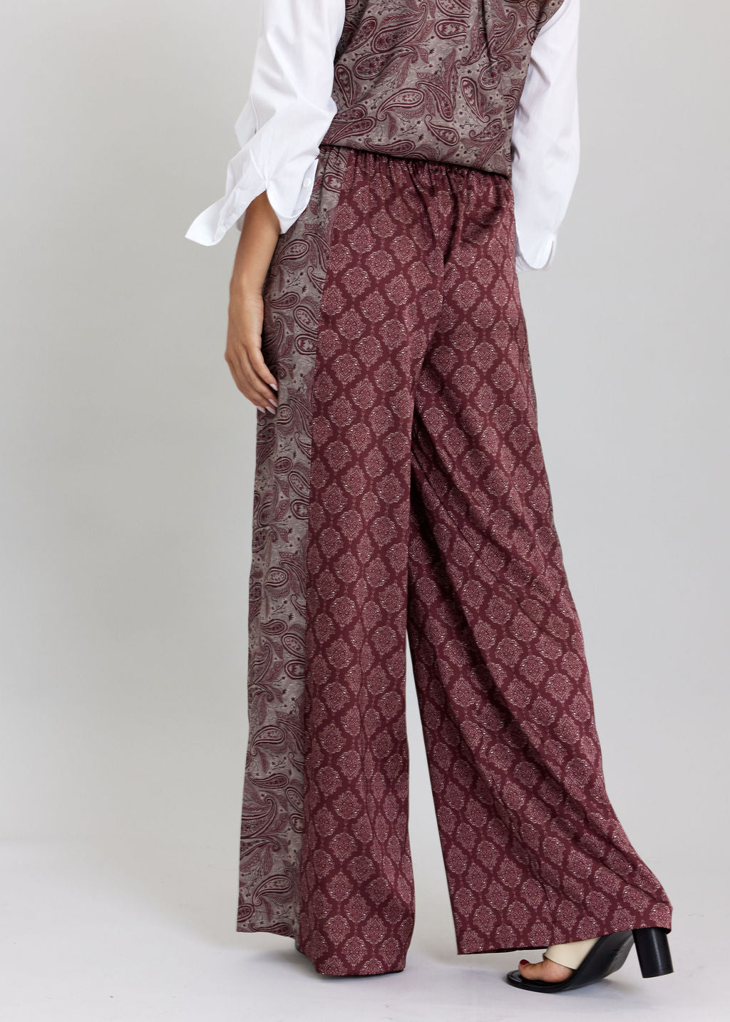 PANTALON BI-IMPRIMÉ LOVER CERISE