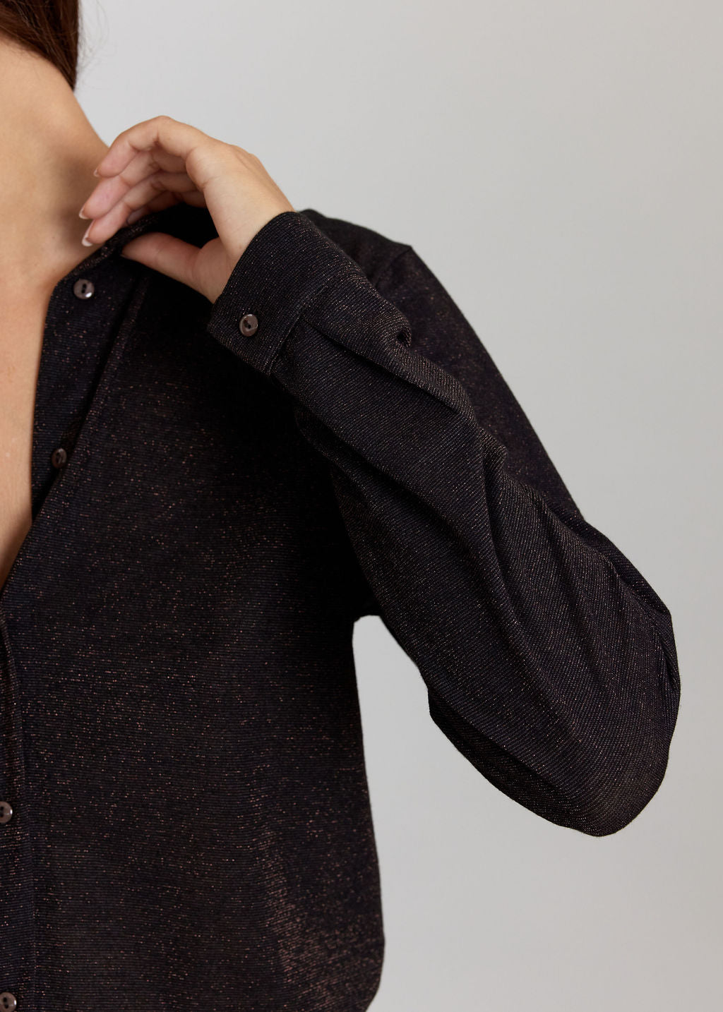 CHEMISE EN MAILLE IRISÉE LYN CAFE