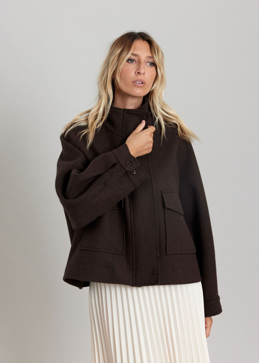 VESTE CABAN ZIPPÉE IVANA CAFE