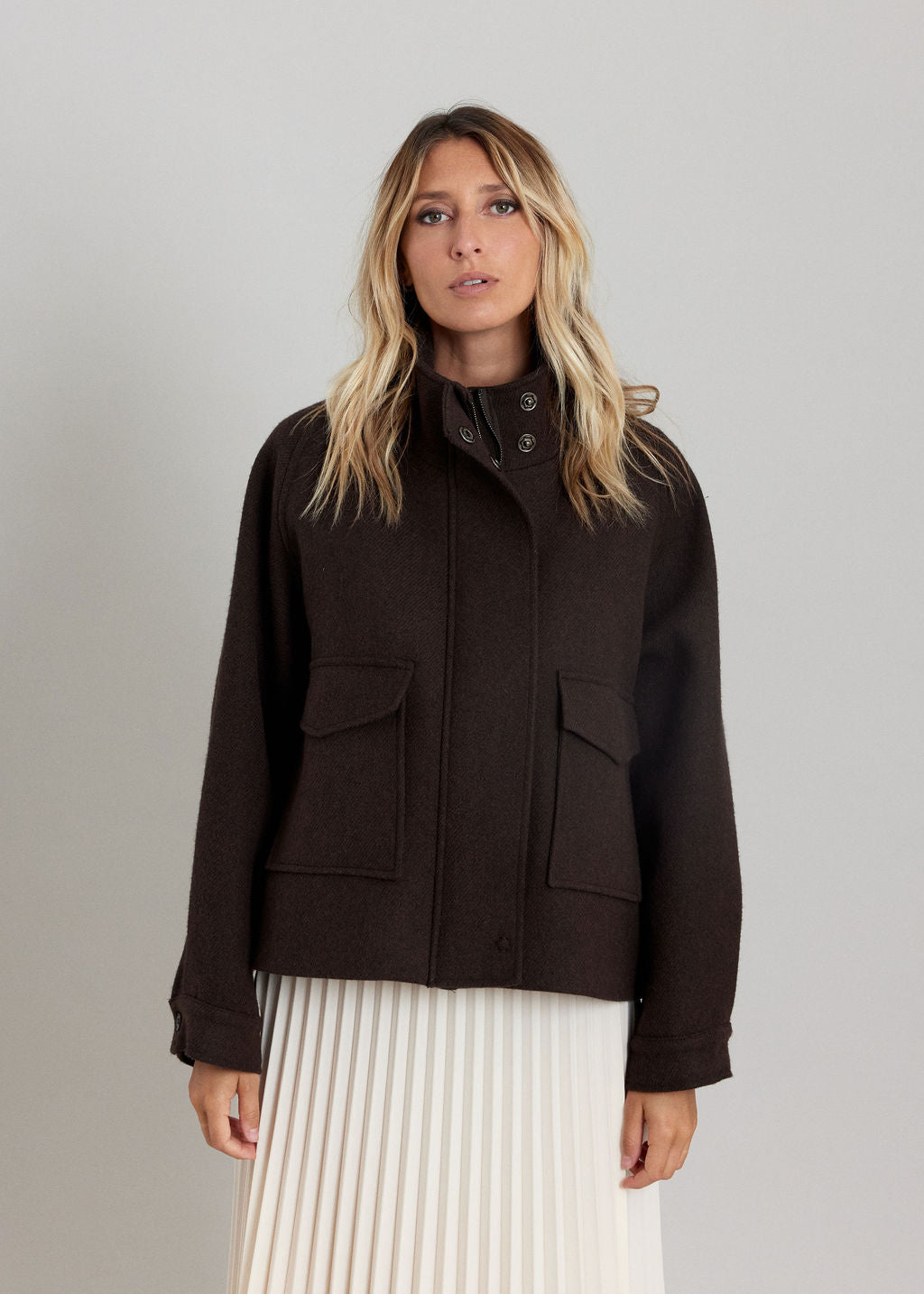 VESTE CABAN ZIPPÉE IVANA CAFE