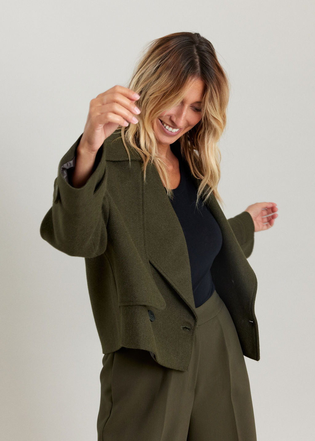 VESTE COURTE ESPRIT CABAN STELLA BRONZE