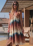 LOWEN TIE AND DYE ENGLISH EMBROIDERY DRESS