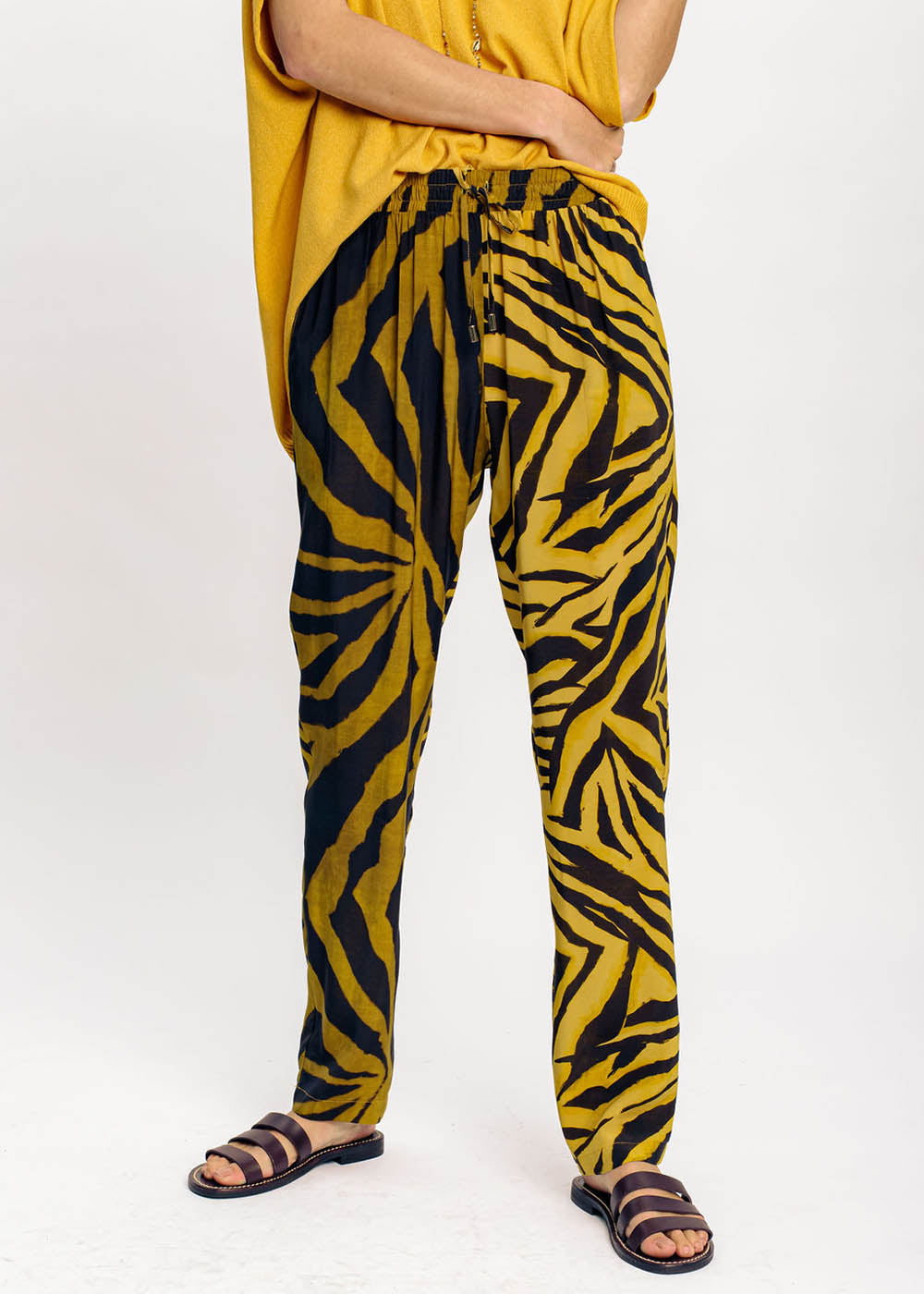 Zebra printed pants