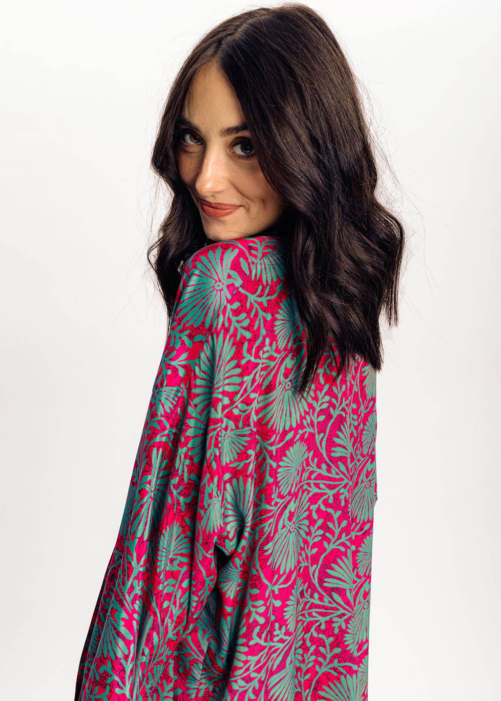 Kimono long rose | Vêtements Femme Lauren Vidal 6