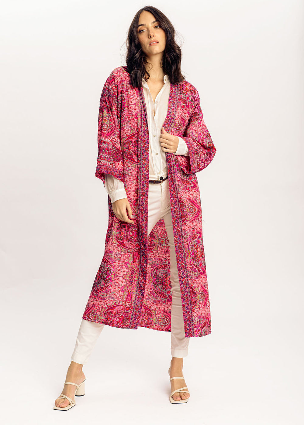 Kimono long rose | Vêtements Femme Lauren Vidal 10