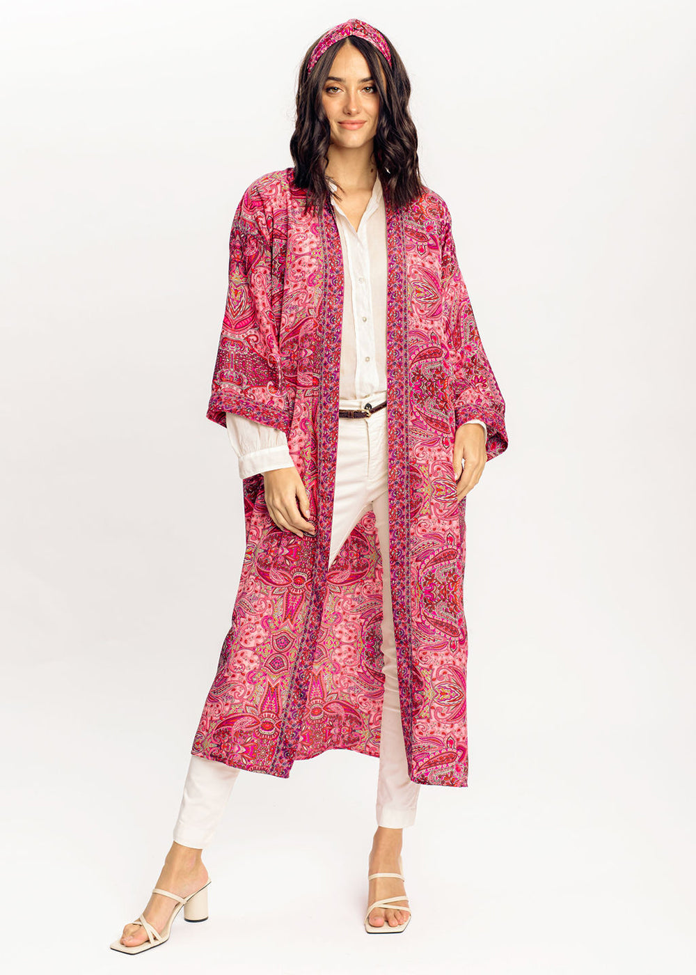 Kimono long rose | Vêtements Femme Lauren Vidal 12
