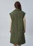 Veste sans manches en chevron Vert 3 | Vêtements Femme Lauren Vidal