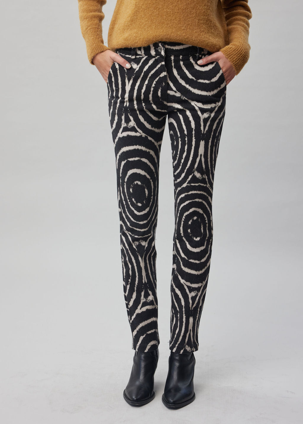 Pantalon 5 poches imprimé Ecru | Vêtements Femme Lauren Vidal