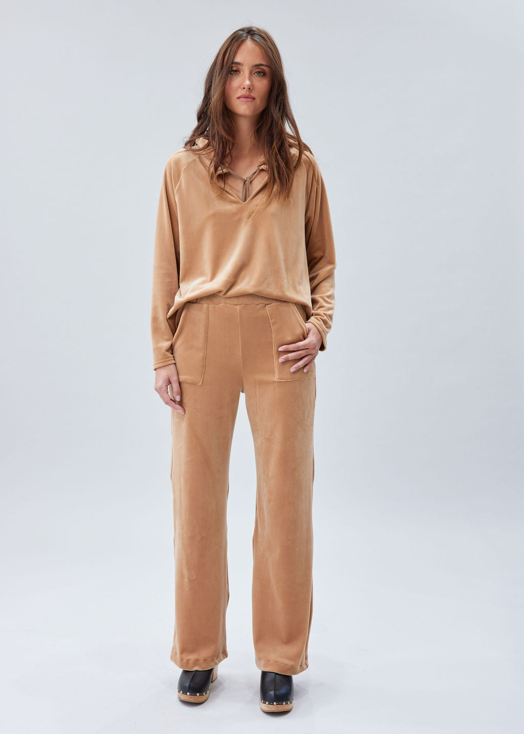 Pantalon velours éponge Beige 5 | Vêtements Femme Lauren Vidal