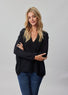Pull oversize col V Noir | Vêtements Femme Lauren Vidal