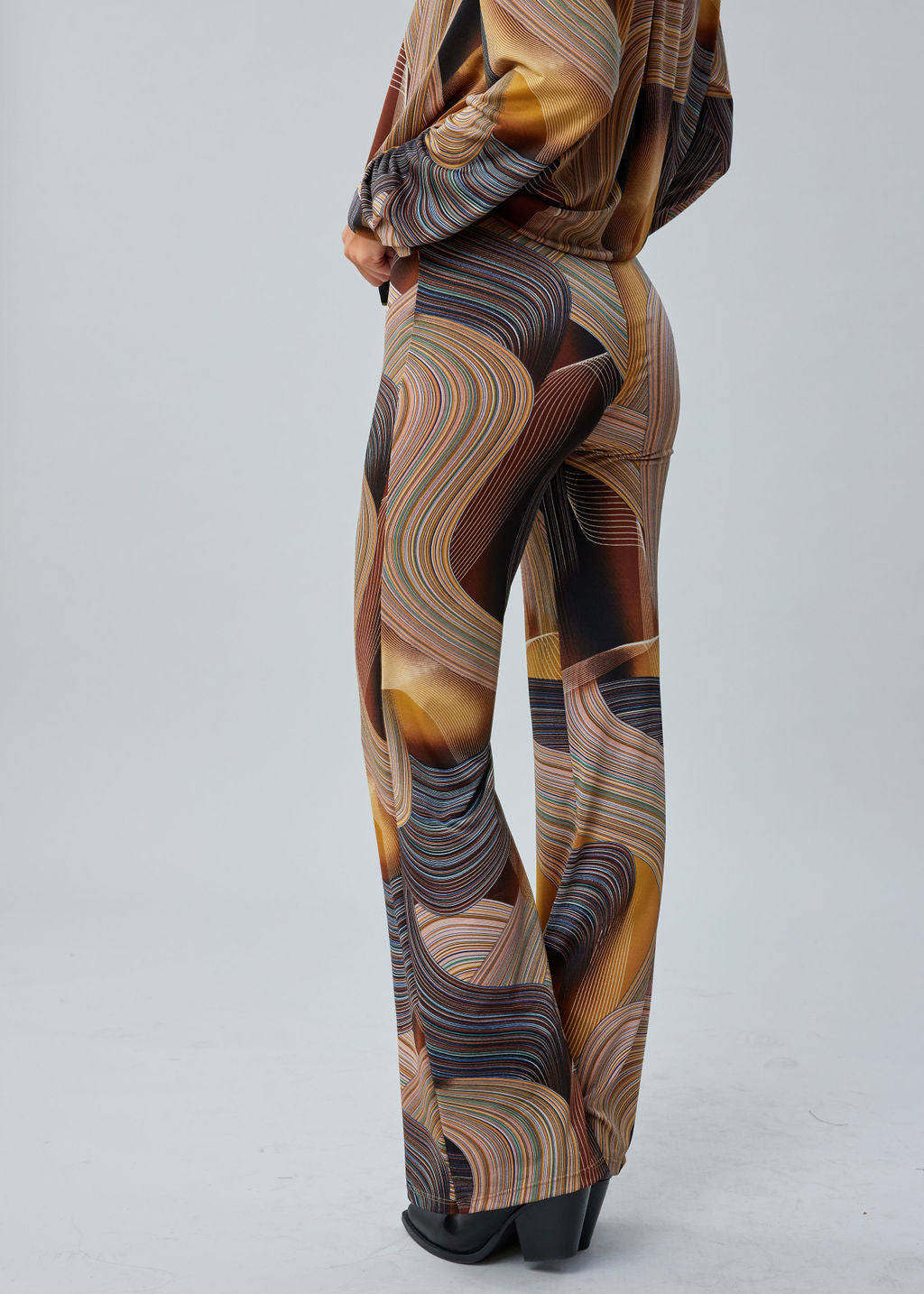 Pantalon en jersey imprimé Coffee | Vêtements Femme Lauren Vidal