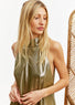 Robe longue lamée Vert | Vêtements Femme Lauren Vidal 2