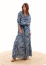 Chemise en voile de coton imprimée bleu | Vêtements Femme Lauren Vidal 6