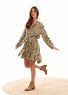 Robe courte imprimée vert | Vêtements Femme Lauren Vidal 6