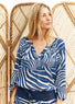 Robe longue imprimée bleu | Vêtements Femme Lauren Vidal 10