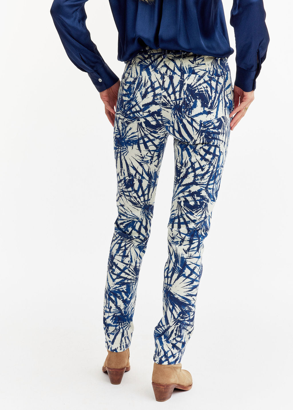 Pantalon imprimé bleu | Vêtements Femme Lauren Vidal 3