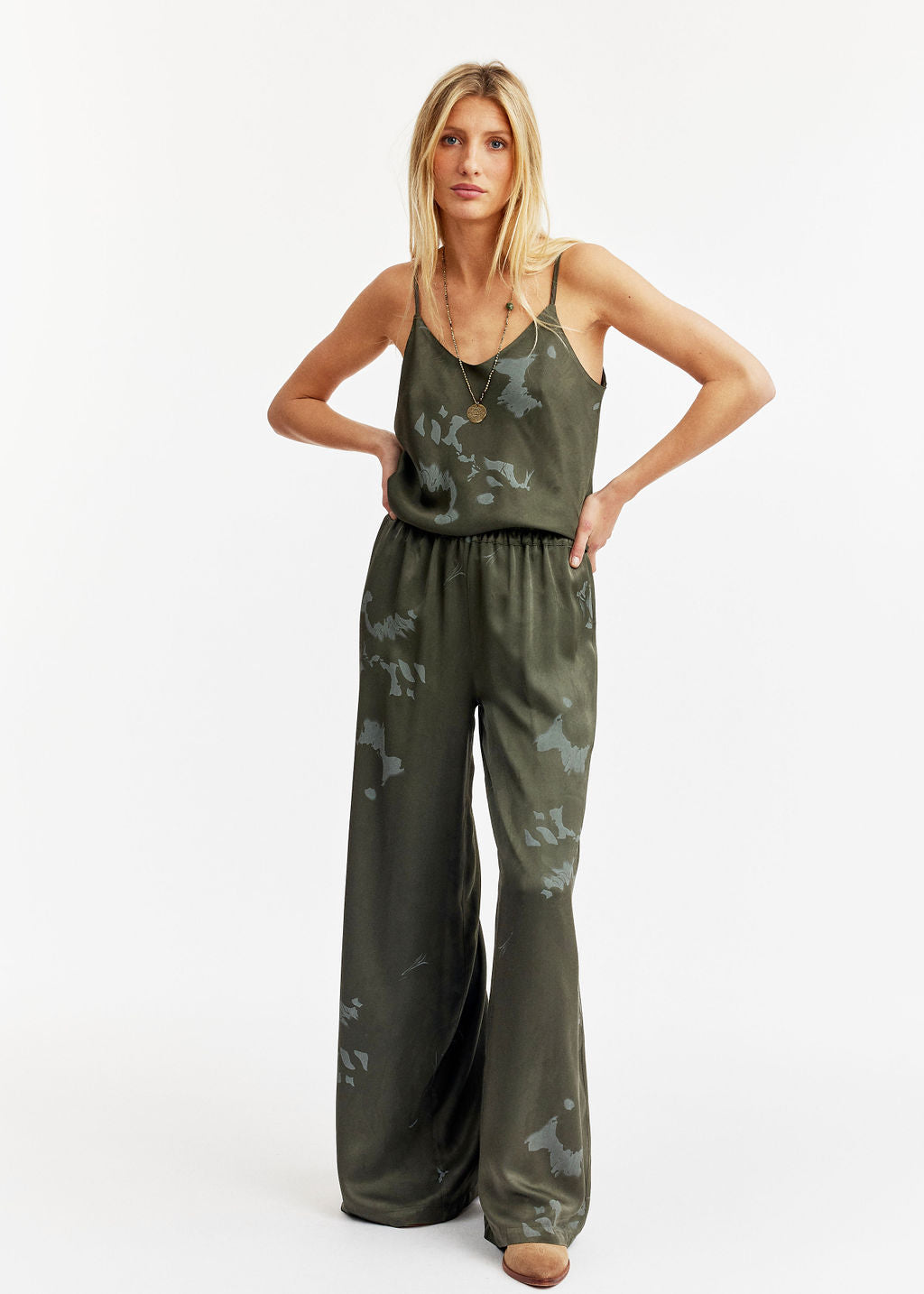 Top fines bretelles vert | Vêtements Femme Lauren Vidal 6