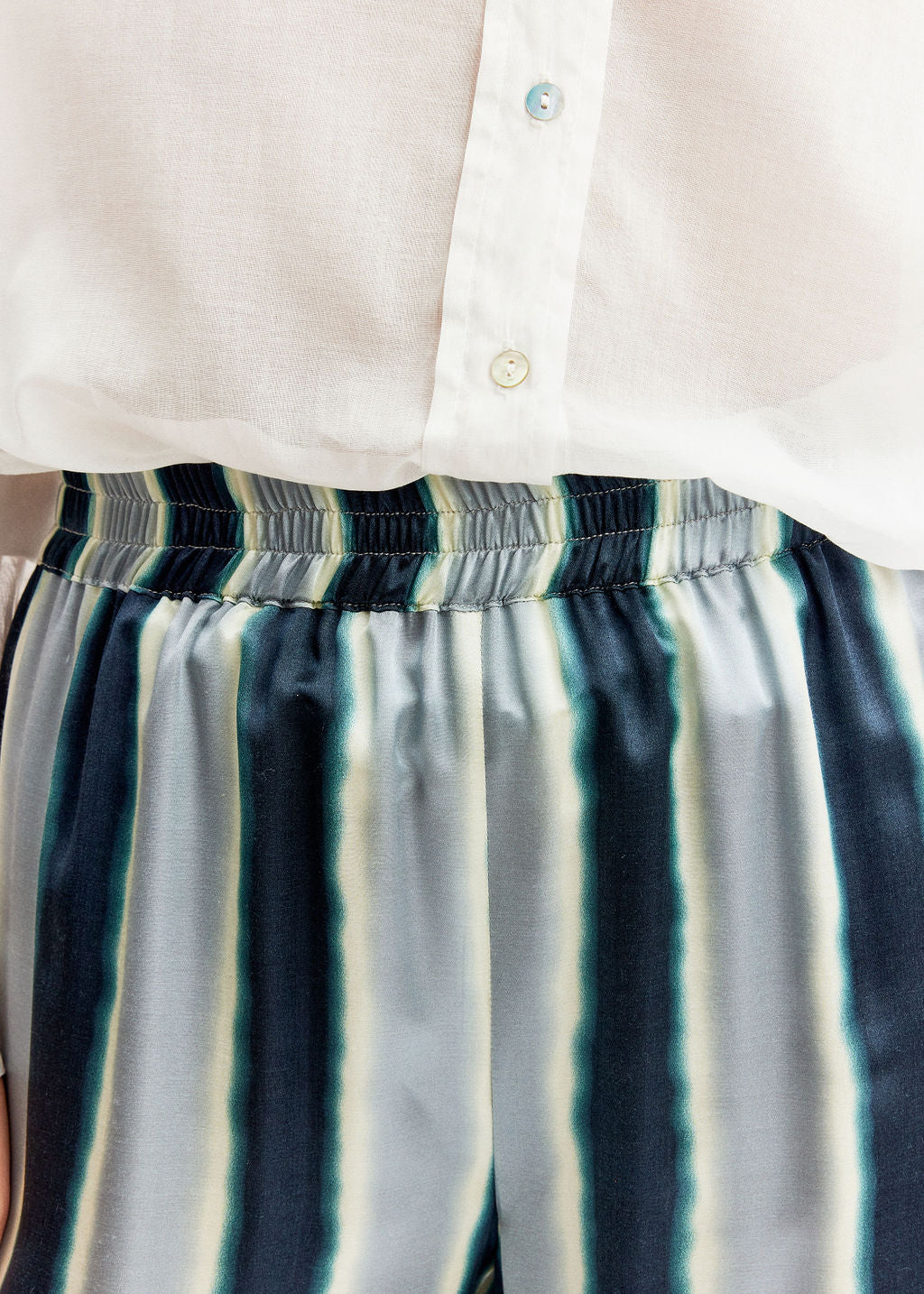Pantalon rayé bleu | Vêtements Femme Lauren Vidal 2