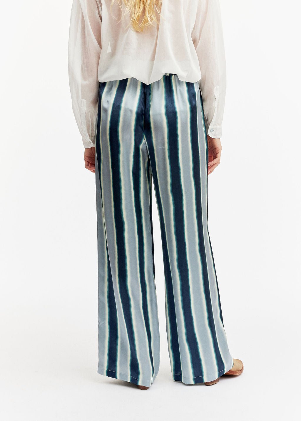 Pantalon rayé bleu | Vêtements Femme Lauren Vidal 3