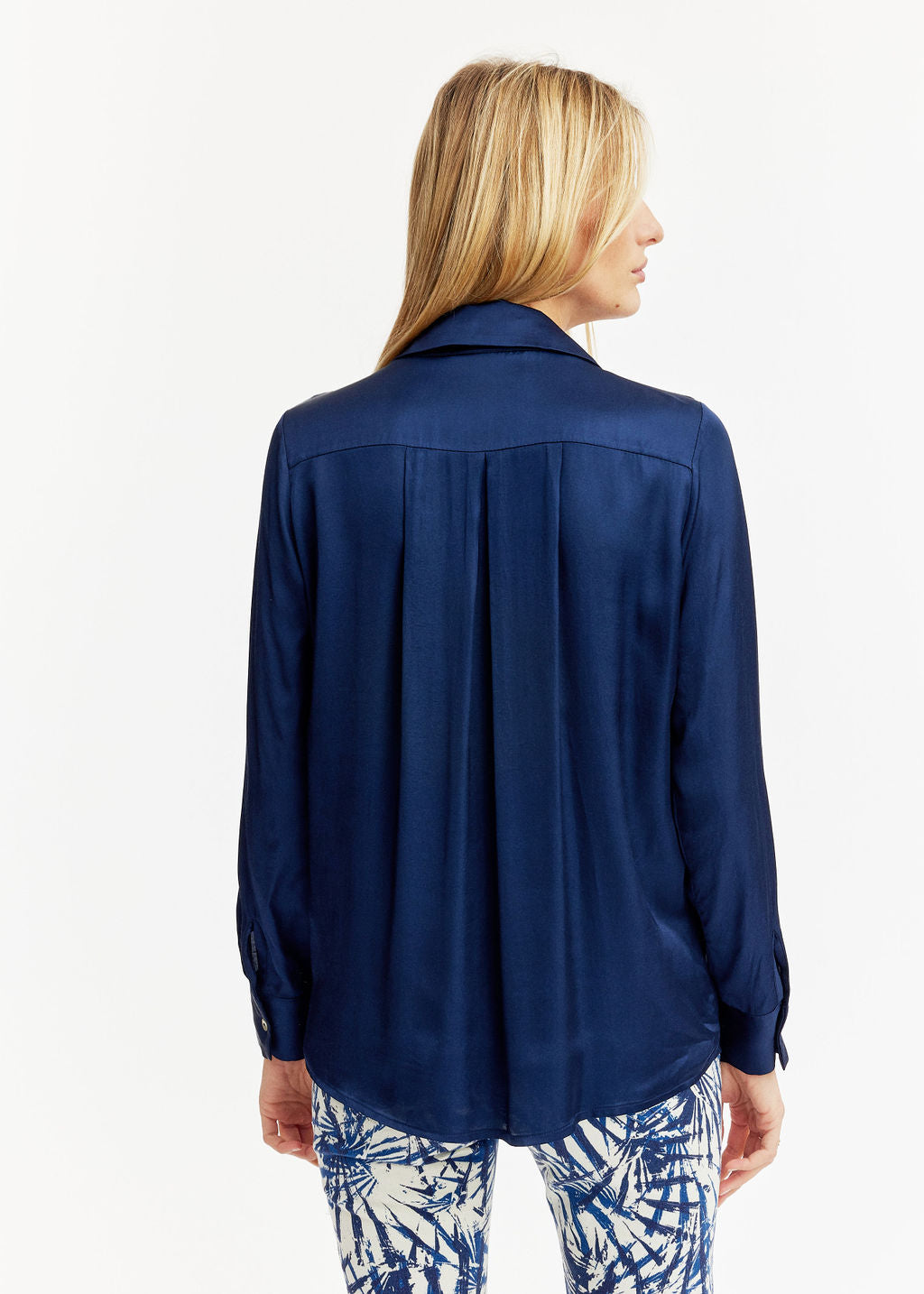 Chemise en viscose bleu | Vêtements Femme Lauren Vidal 3