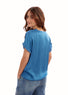 Top frangé bleu | Vêtements Femme Lauren Vidal 3