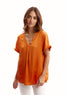 Top frangé orange | Vêtements Femme Lauren Vidal 1