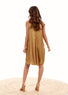 Robe courte fluide beige | Vêtements Femme Lauren Vidal 3
